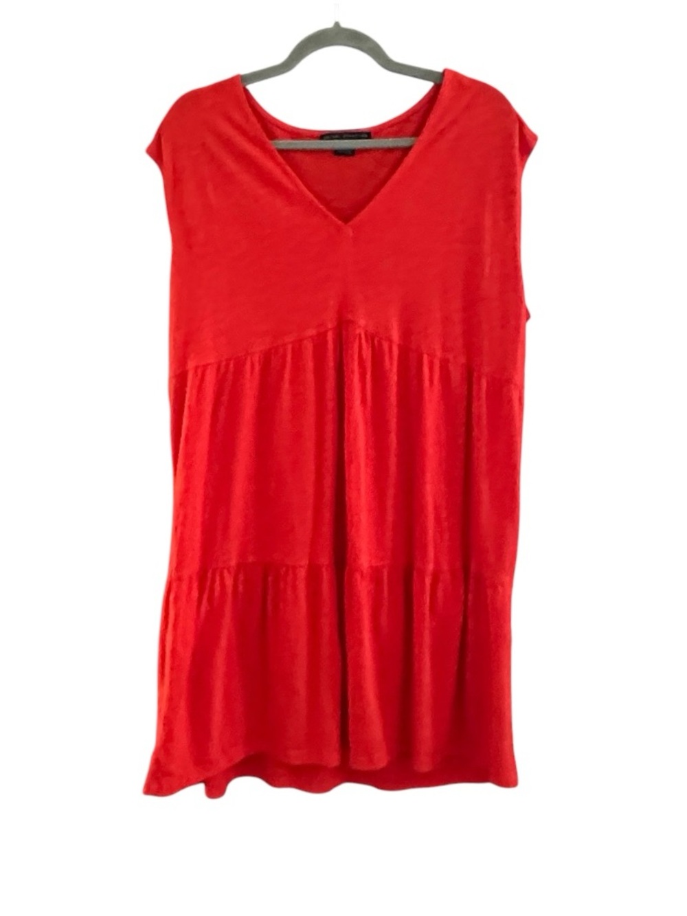 Social Standard by Sanctuary Red Tiered Midi Dress XXL